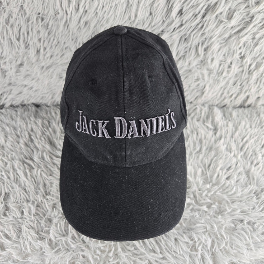 Jack Daniels Black Embroidered Baseball Cap One Size‎ Fits All Cotton